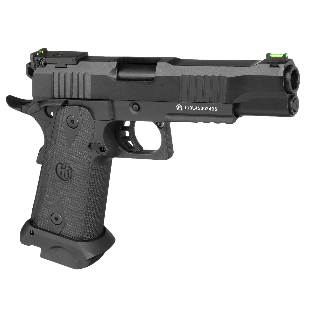 KLI Hi-Capa 5.1 Helios MK1 CO2 Luftpistole Kal. 4,5 mm BB Blowback Vollmetall schwarz Bild 6