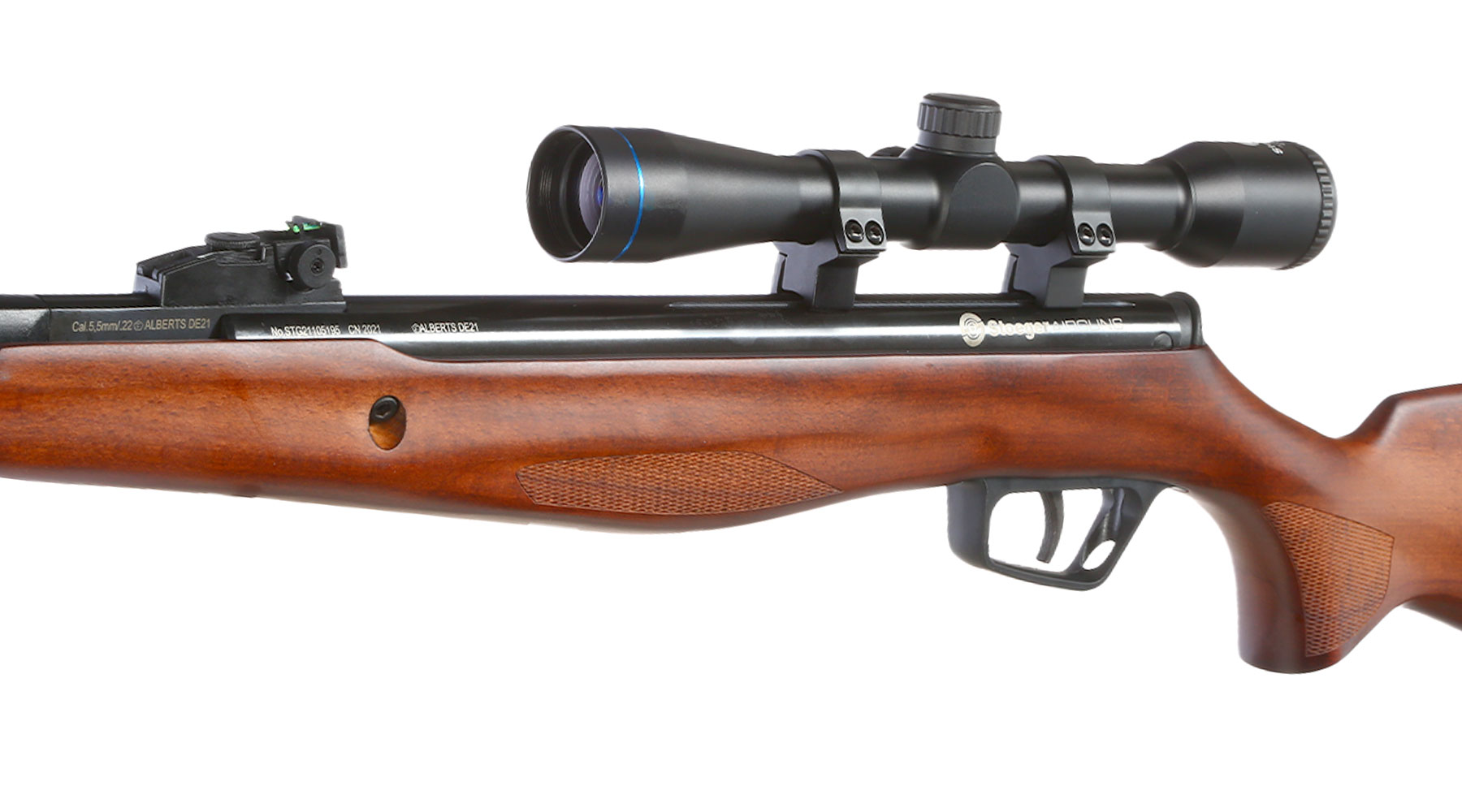 Stoeger RX20 S3 Combo Luftgewehr Kal. 5,5 mm Diabolo Holzschaft inkl. Schalldmpfer u. Zielfernrohr 4x32 Bild 5