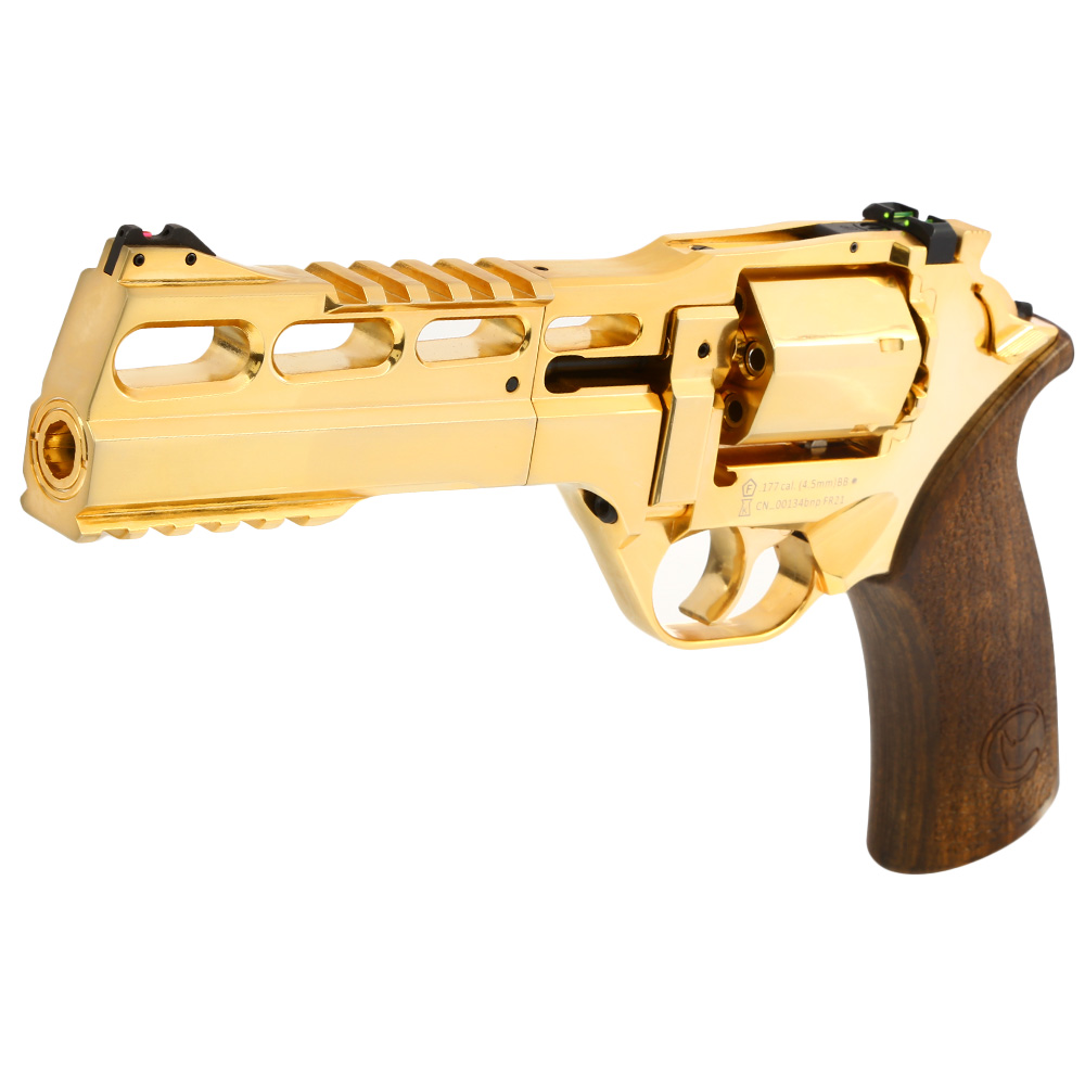 Chiappa Rhino 60DS CO2 Revolver 4,5mm BB 18k Gold beschichtet streng limitiert inkl. Waffenkoffer