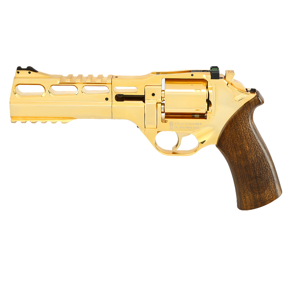 Chiappa Rhino 60DS CO2 Revolver 4,5mm BB 18k Gold beschichtet streng limitiert inkl. Waffenkoffer Bild 1