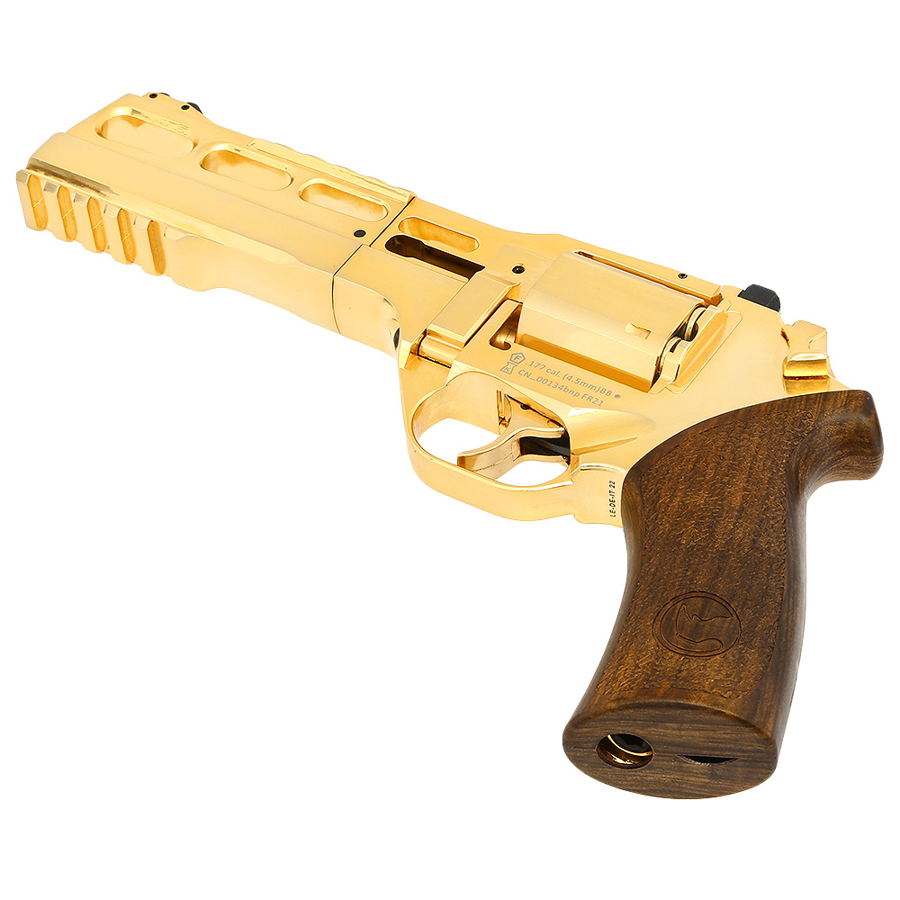 Chiappa Rhino 60DS CO2 Revolver 4,5mm BB 18k Gold beschichtet streng limitiert inkl. Waffenkoffer Bild 5