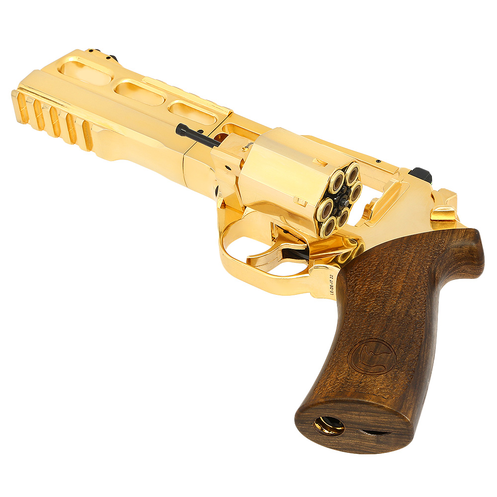 Chiappa Rhino 60DS CO2 Revolver 4,5mm BB 18k Gold beschichtet streng limitiert inkl. Waffenkoffer Bild 6