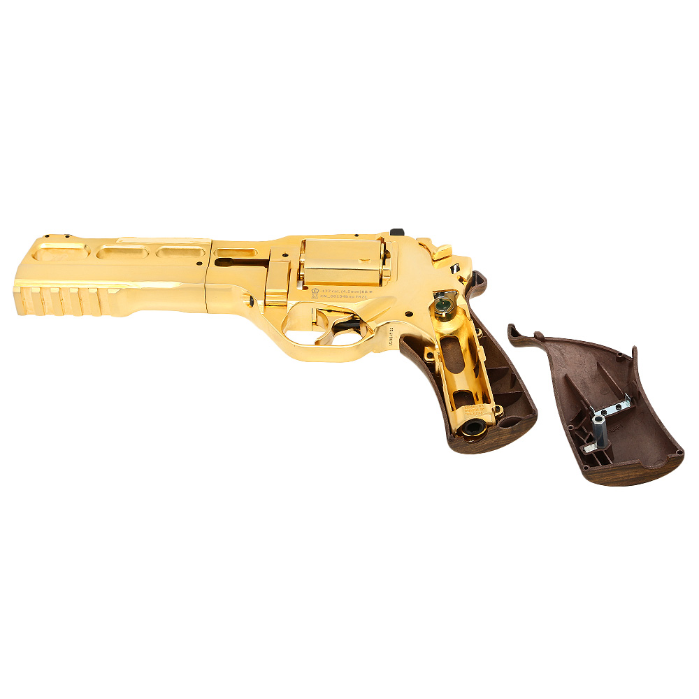 Chiappa Rhino 60DS CO2 Revolver 4,5mm BB 18k Gold beschichtet streng limitiert inkl. Waffenkoffer Bild 7