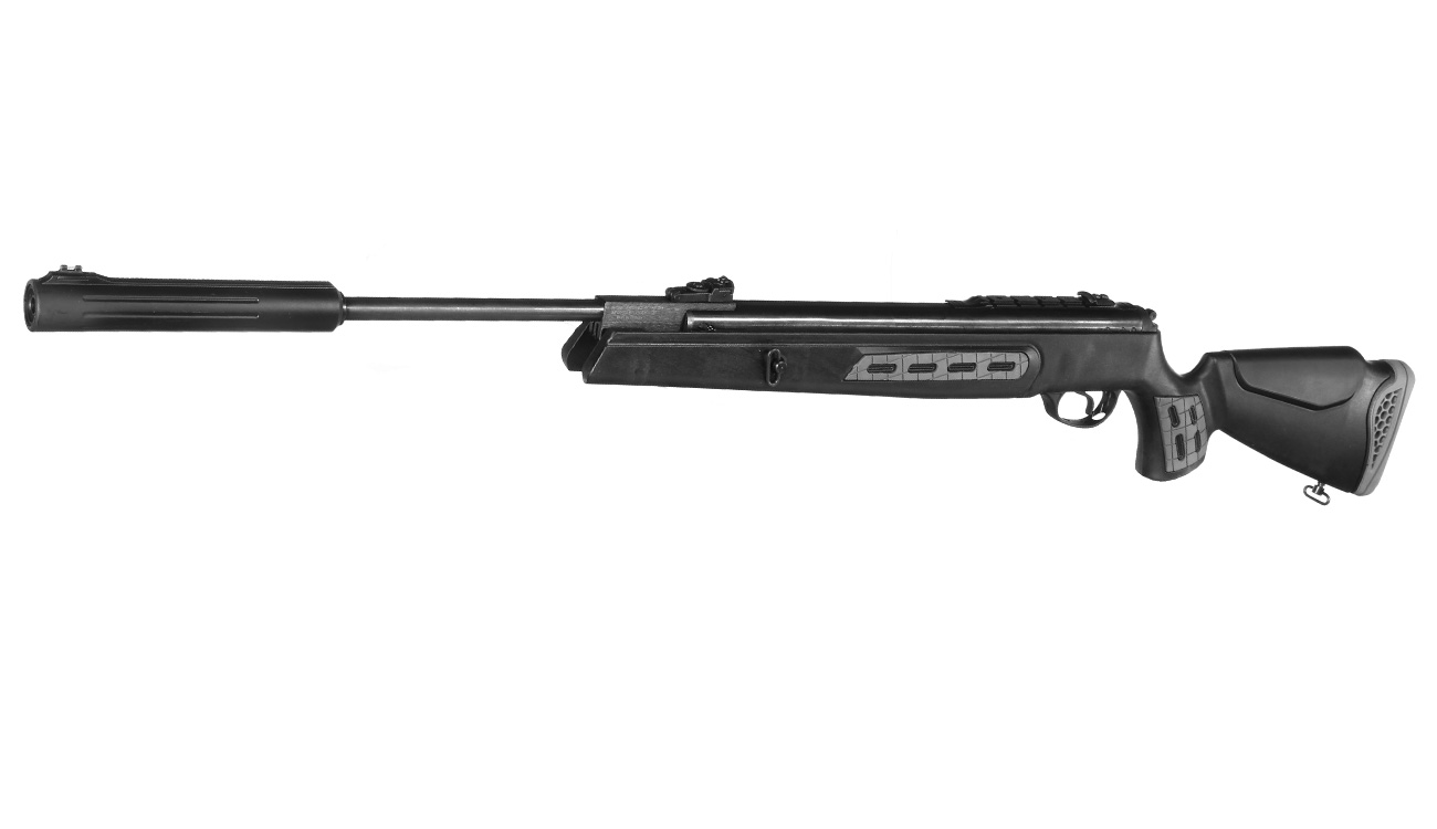 Leader 125 Sniper Knicklauf Luftgewehr Kal. 4,5 mm Diabolo schwarz inkl. Zweibein und Tragegurt Bild 1