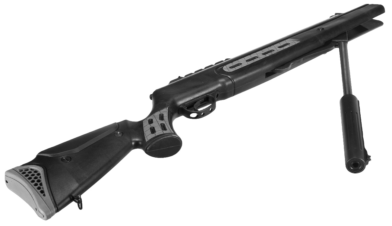 Leader 125 Sniper Knicklauf Luftgewehr Kal. 4,5 mm Diabolo schwarz inkl. Zweibein und Tragegurt Bild 10