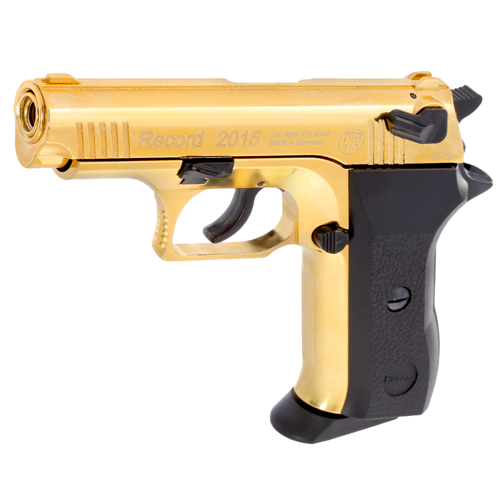 Record 2015 Schreckschuss Pistole Kal. 9mm P.A.K Sonderedition gold Bild 1