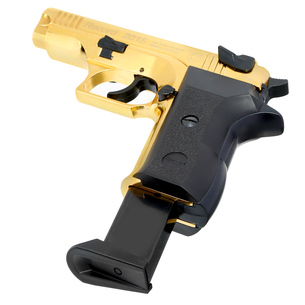Record 2015 Schreckschuss Pistole Kal. 9mm P.A.K Sonderedition gold Bild 7
