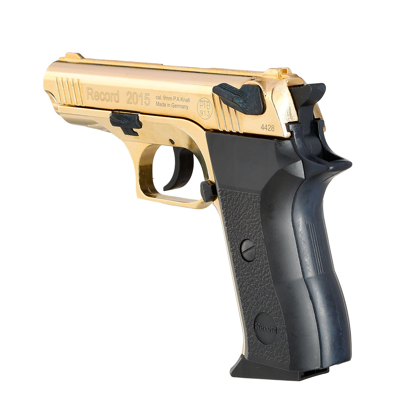 Record 2015 Schreckschuss Pistole Kal. 9mm P.A.K Sonderedition gold Bild 7