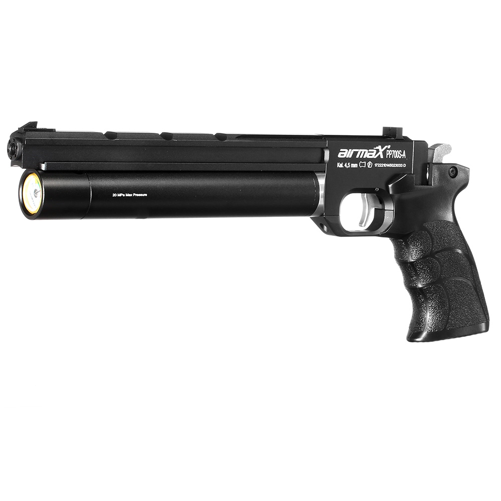 airmaX PP700S-A Pressluftpistole PCP Kal. 4,5 mm Diabolo schwarz Bild 1
