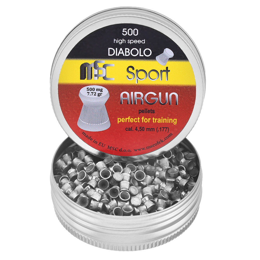 MSC Diabolo Kal. 4,5 mm Sport Flachkopf 0,50 g 500er Dose