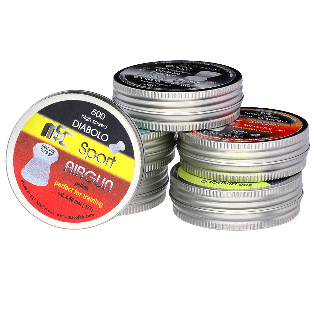 MSC Diabolos Sport Mix 6er Pack 500 Stck 4,5 mm Flach- und Rundkopf Bild 8