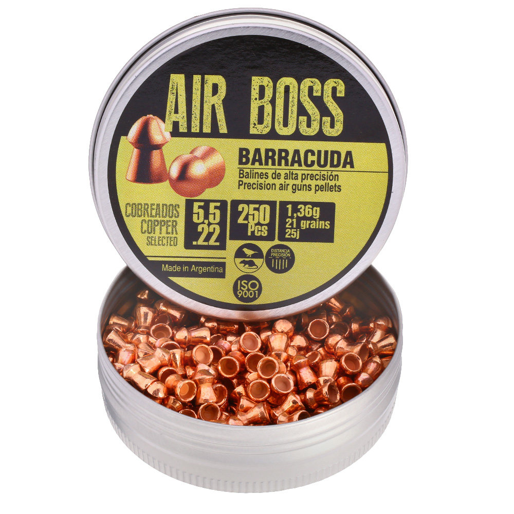 Air Boss Diabolo Copper Barracuda Kal. 5,5 mm Rundkopf 250er Dose verkupfert