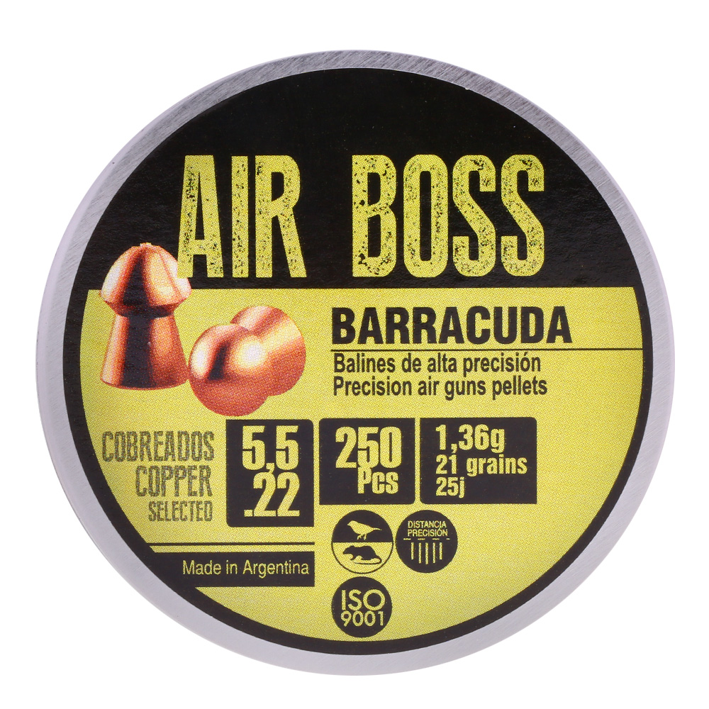 Air Boss Diabolo Copper Barracuda Kal. 5,5 mm Rundkopf 250er Dose verkupfert Bild 3