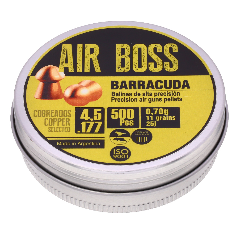 Air Boss Diabolo Copper Barracuda Kal. 4,5 mm Rundkopf 500er Dose verkupfert Bild 1