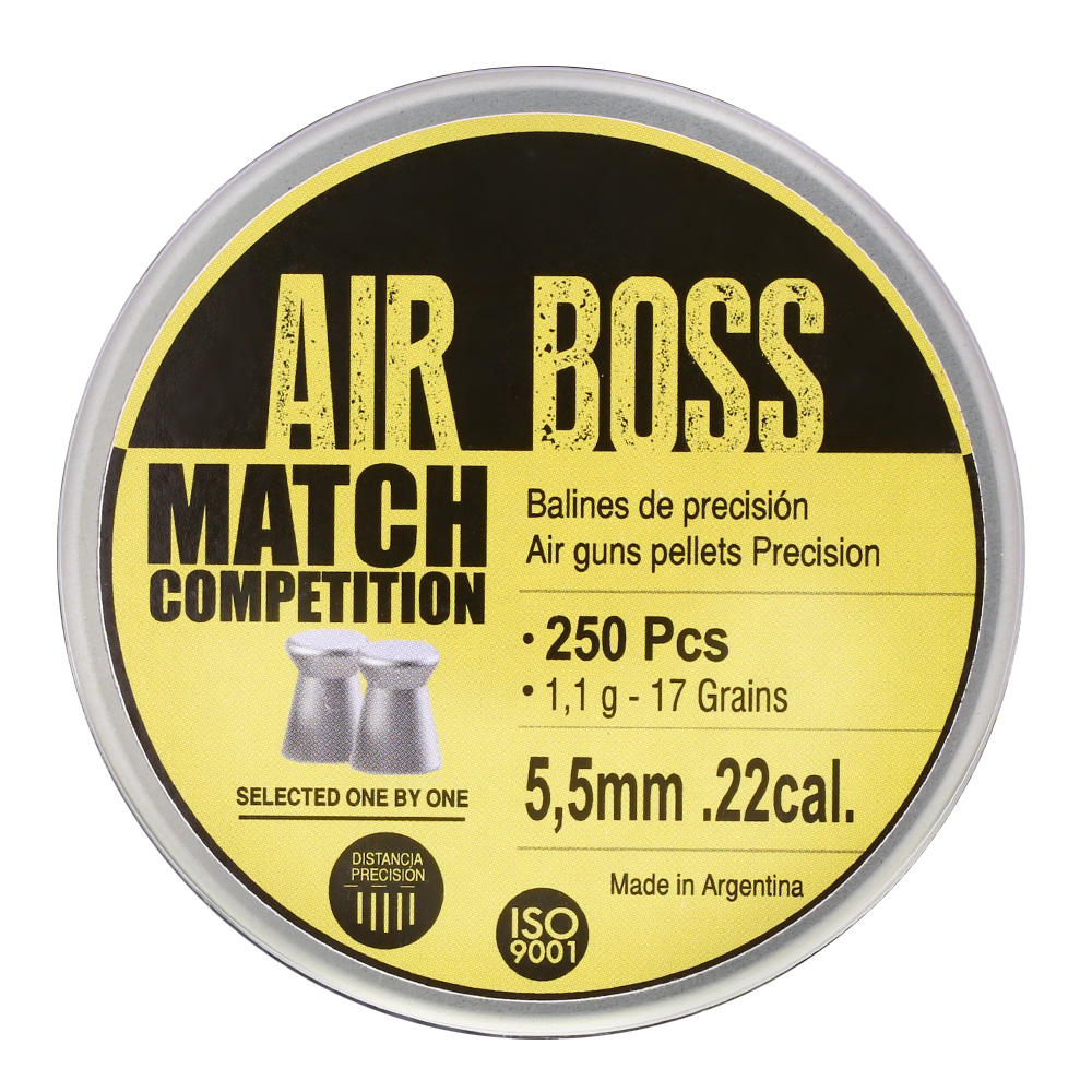 Air Boss Diabolo Match Competition Kal. 5,5 mm Flachkopf 250er Dose Bild 3