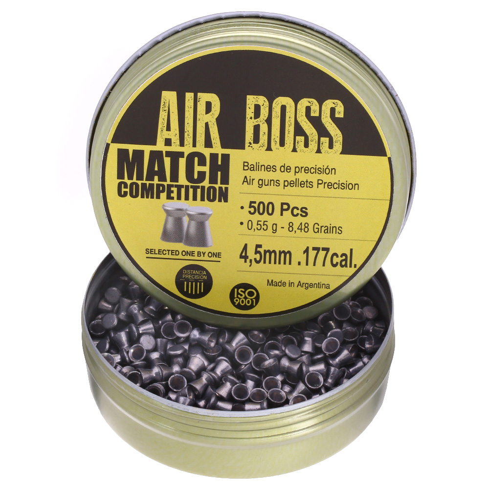 Air Boss Diabolo Match Competition Kal. 4,5 mm Flachkopf 500er Dose