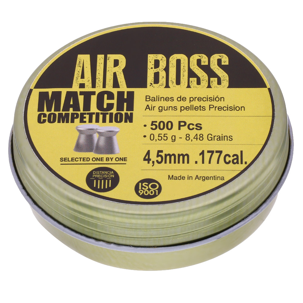 Air Boss Diabolo Match Competition Kal. 4,5 mm Flachkopf 500er Dose Bild 1