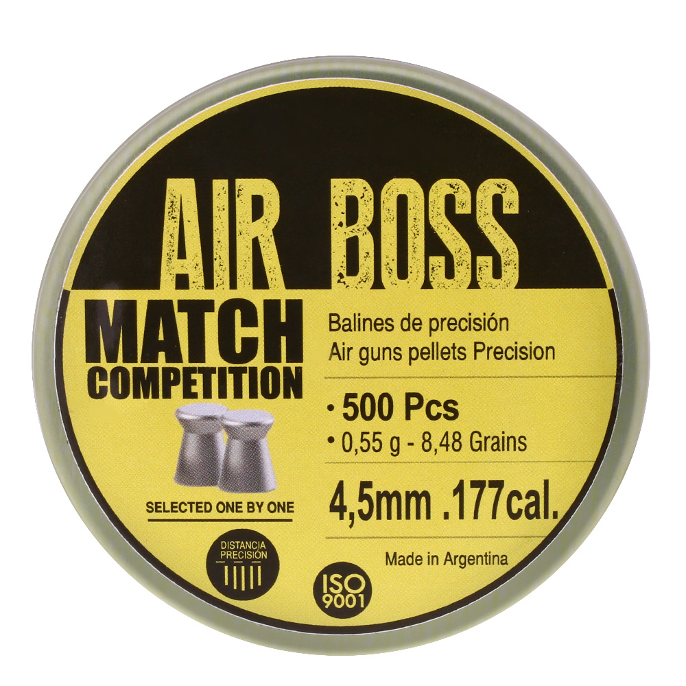 Air Boss Diabolo Match Competition Kal. 4,5 mm Flachkopf 500er Dose Bild 3