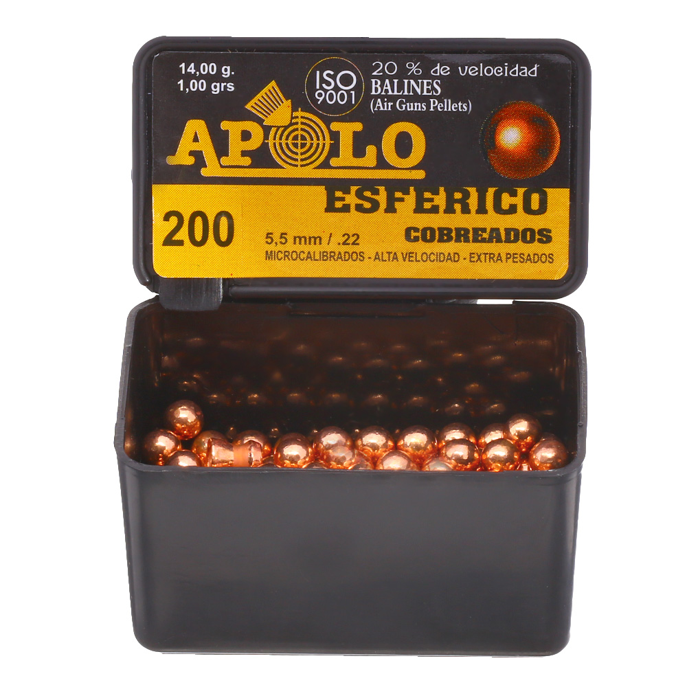 Apolo Blei-BBs Kal. 5,5 mm 200er verkupfert