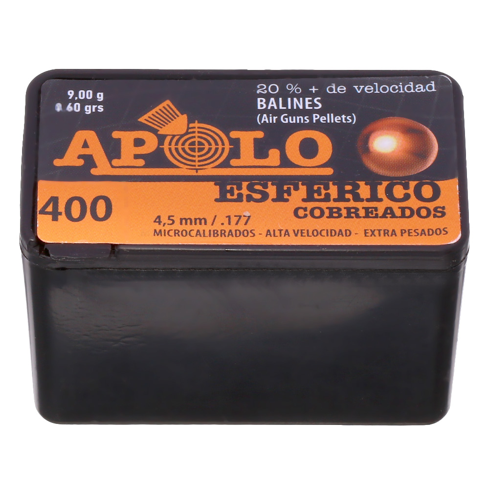 Apolo Esferico verkupferte Rundkugel Kaliber 4,5 mm 400er Dose Bild 1