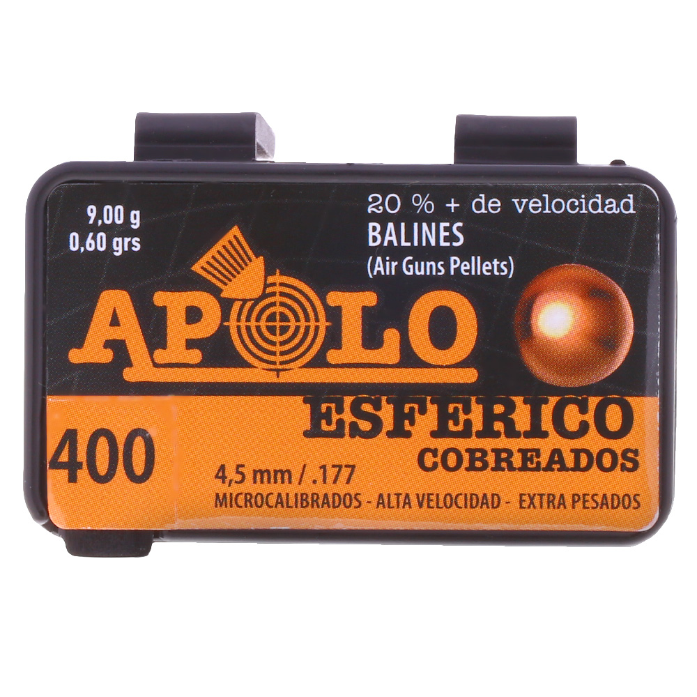 Apolo Esferico verkupferte Rundkugel Kaliber 4,5 mm 400er Dose Bild 3