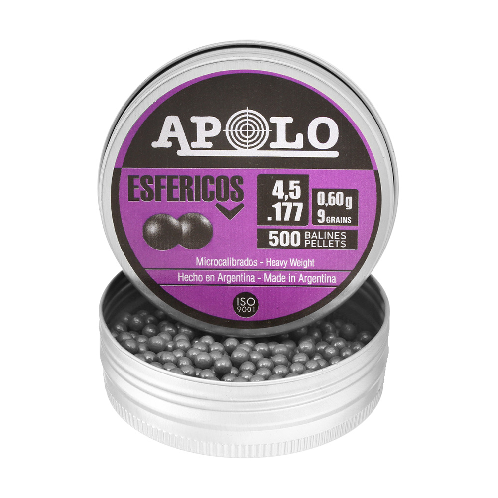 Apolo Blei-BBs Esfricos Kal. 4,5 mm 500er Dose