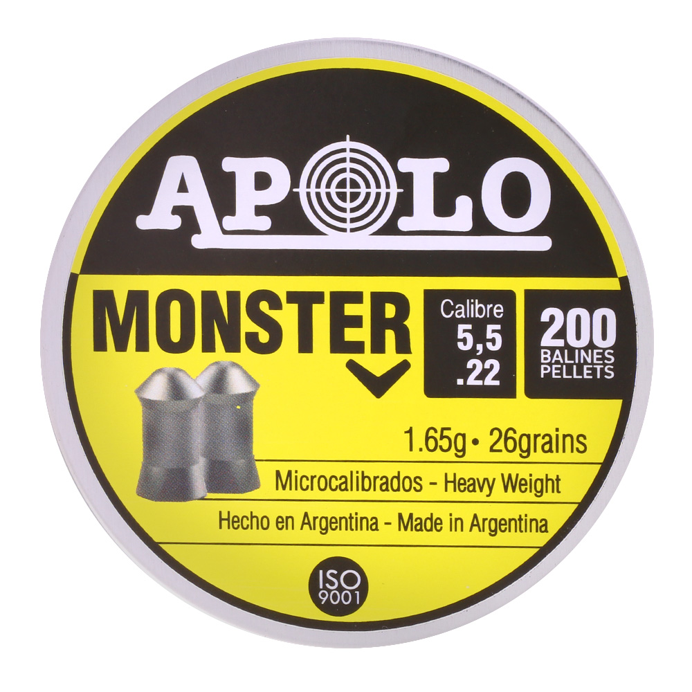 Apolo Diabolo Monster Kal. 5,5 mm Rundkopf 200er Dose Bild 3