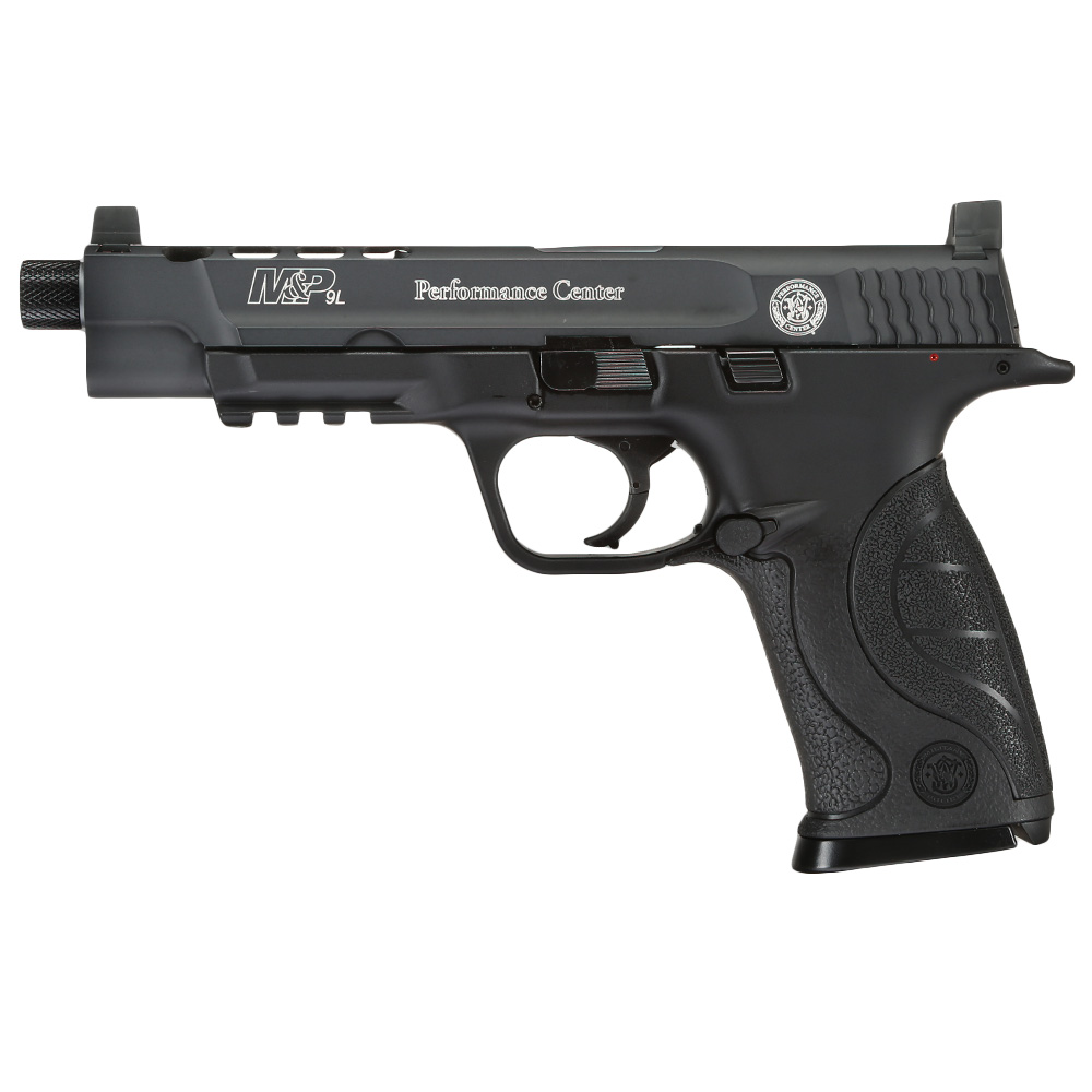 Smith & Wesson M&P9L Performance Center Ported CO2 Luftpistole 4,5 mm BB Metallschlitten Blowback schwarz