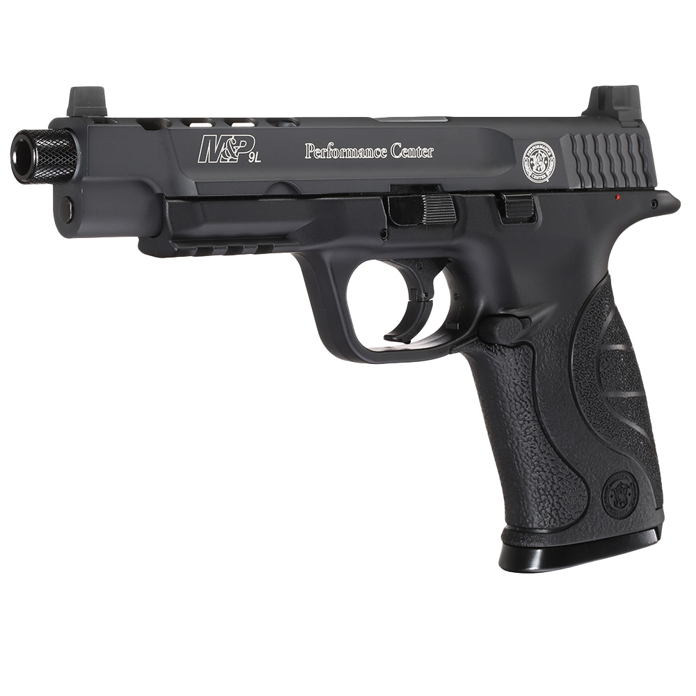Smith & Wesson M&P9L Performance Center Ported CO2 Luftpistole 4,5 mm BB Metallschlitten Blowback schwarz Bild 1