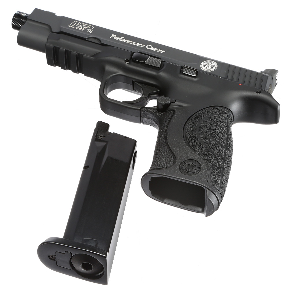Smith & Wesson M&P9L Performance Center Ported CO2 Luftpistole 4,5 mm BB Metallschlitten Blowback schwarz Bild 4