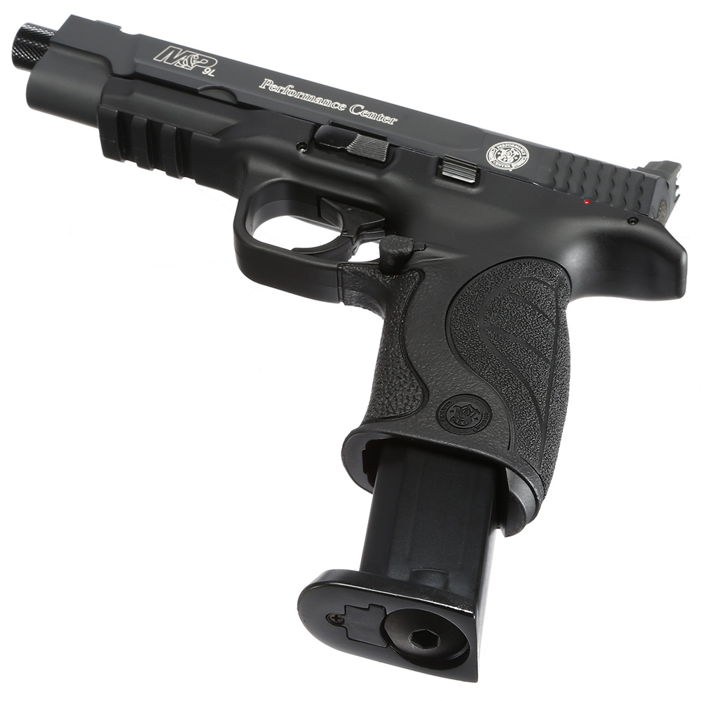 Smith & Wesson M&P9L Performance Center Ported CO2 Luftpistole 4,5 mm BB Metallschlitten Blowback schwarz Bild 5