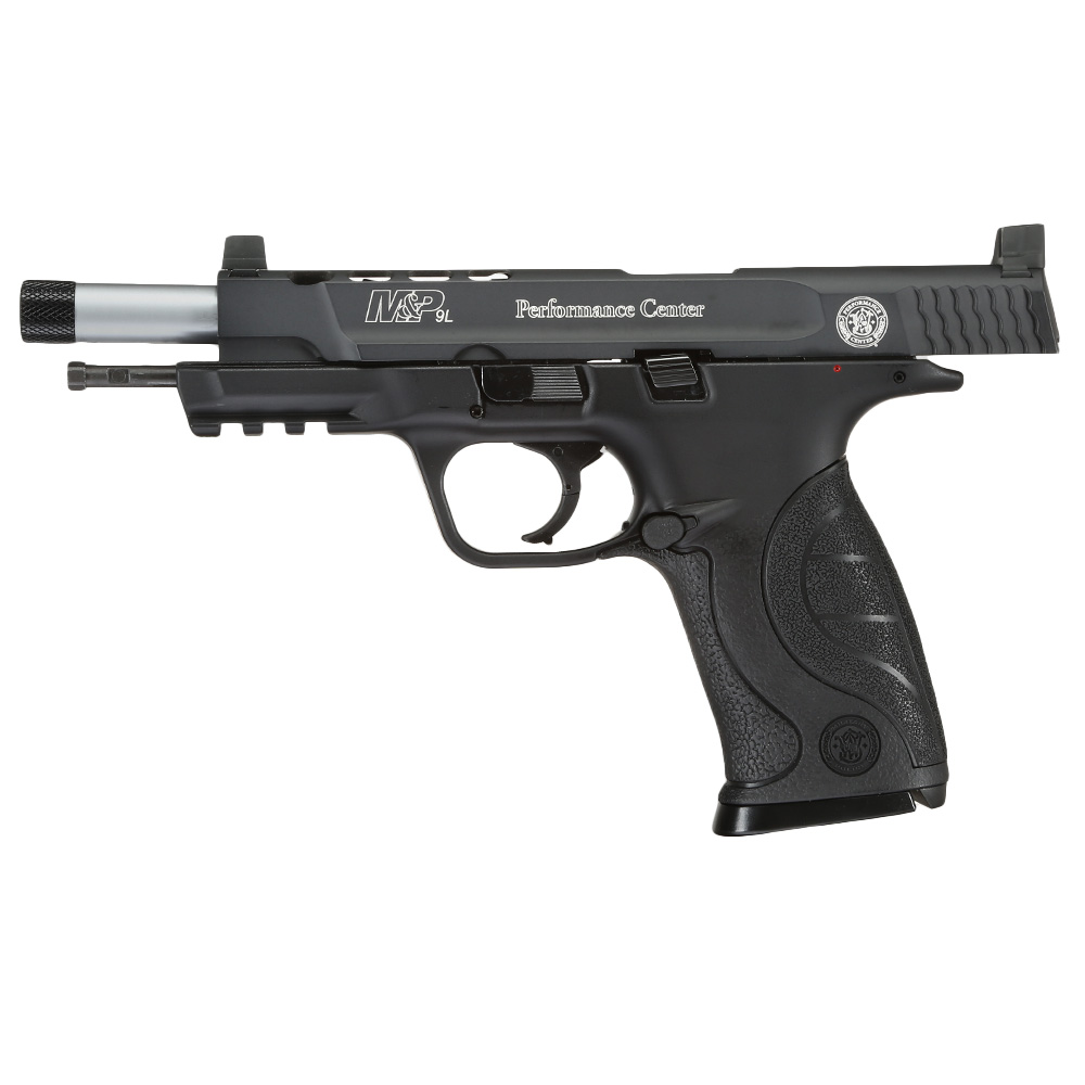 Smith & Wesson M&P9L Performance Center Ported CO2 Luftpistole 4,5 mm BB Metallschlitten Blowback schwarz Bild 6