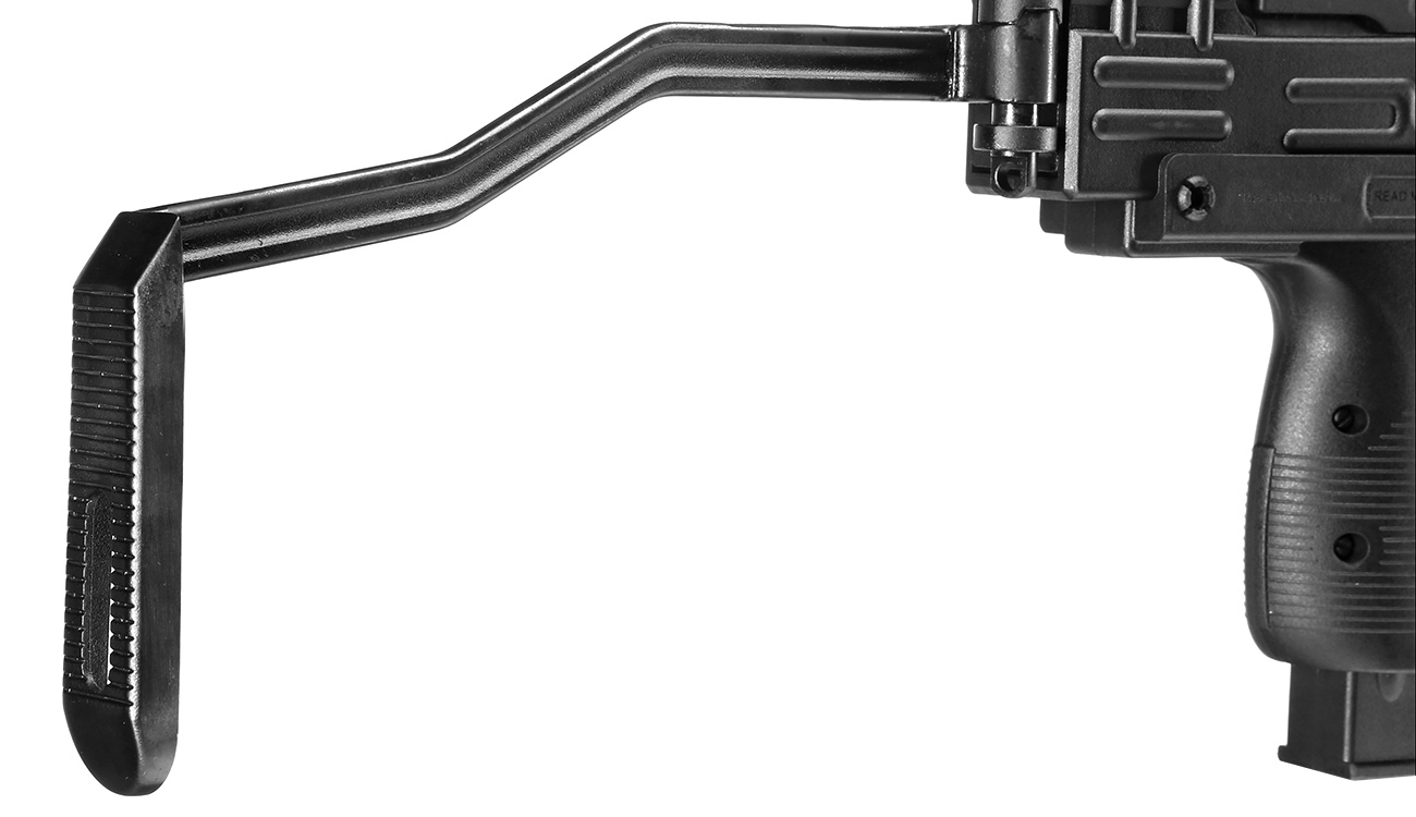 IWI Mini Uzi Knicklauf-Luftpistole Kal. 4,5 mm Diabolo Klappschaft schwarz Bild 4
