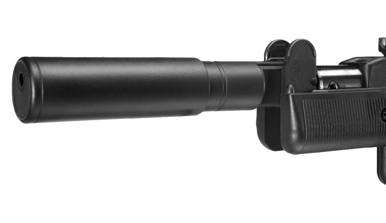 IWI Mini Uzi Knicklauf-Luftpistole Kal. 4,5 mm Diabolo Klappschaft schwarz Bild 5