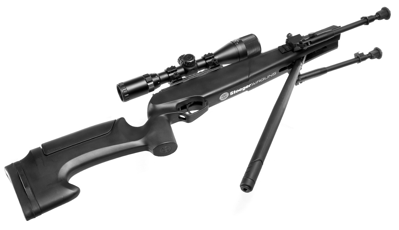 Stoeger Luftgewehr ATAC II Combo 5,5 mm schwarz mit Zweibein und Zielfernrohr 3-9x40 AO Mil-Dot Bild 1