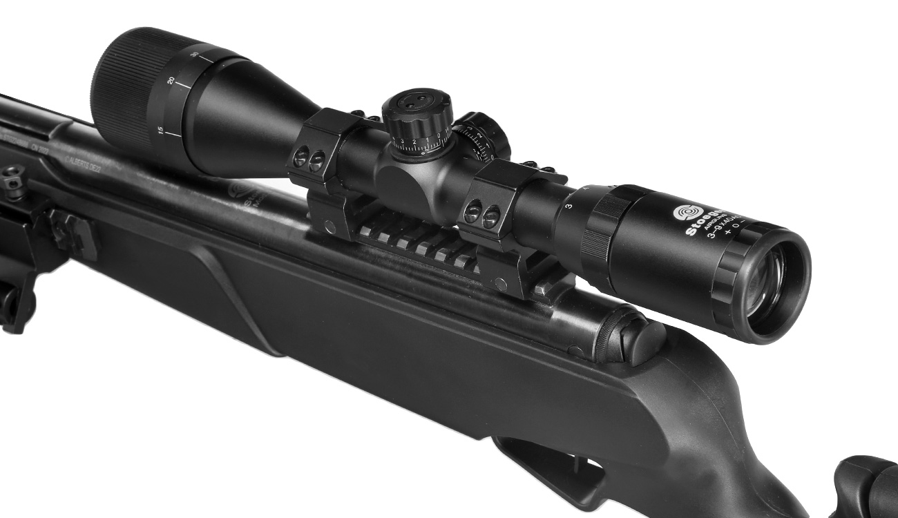 Stoeger Luftgewehr ATAC II Combo 5,5 mm schwarz mit Zweibein und Zielfernrohr 3-9x40 AO Mil-Dot Bild 1