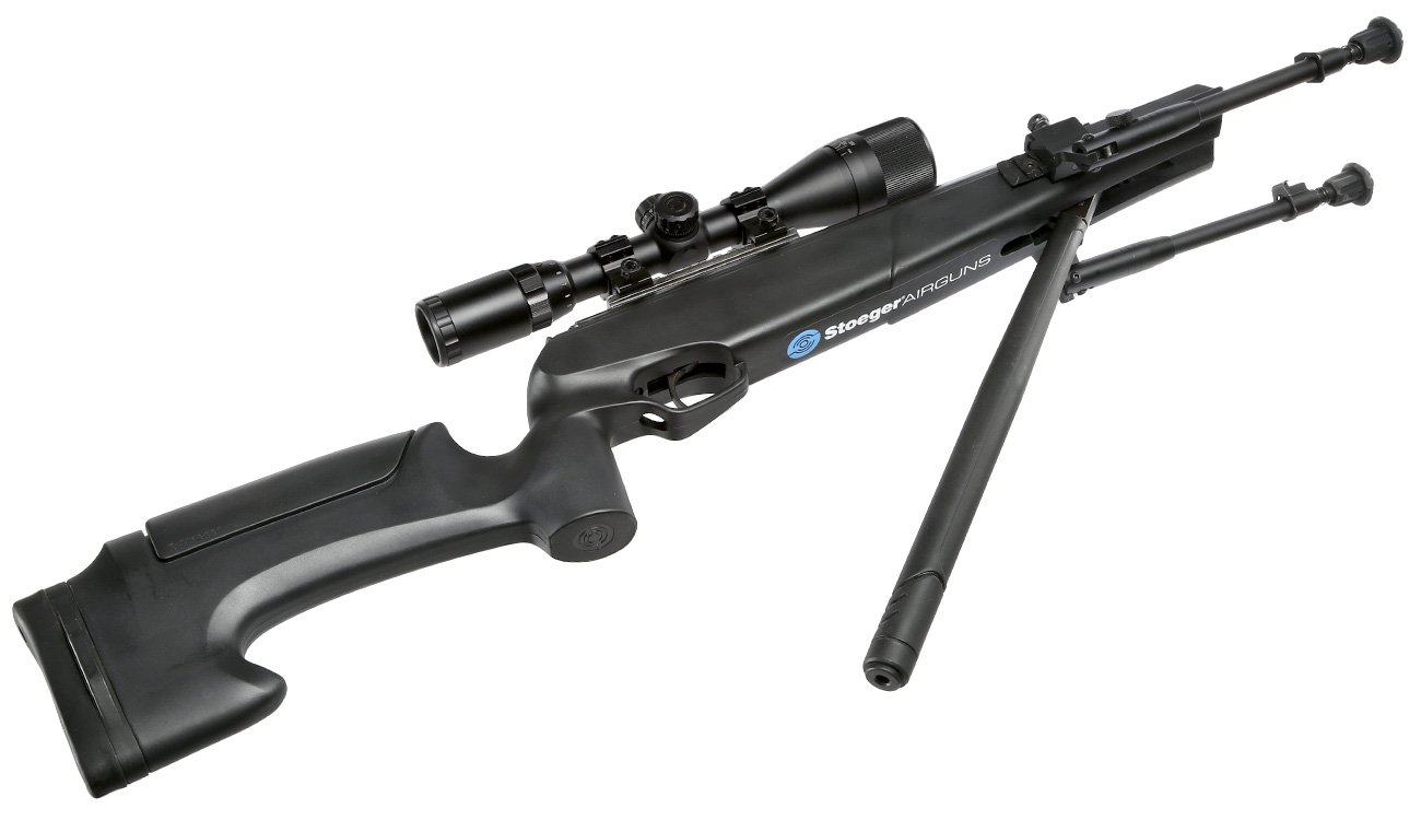 Stoeger Luftgewehr ATAC II Combo 4,5 mm schwarz mit Zweibein und Zielfernrohr 3-9x40 AO Mil-Dot Bild 1