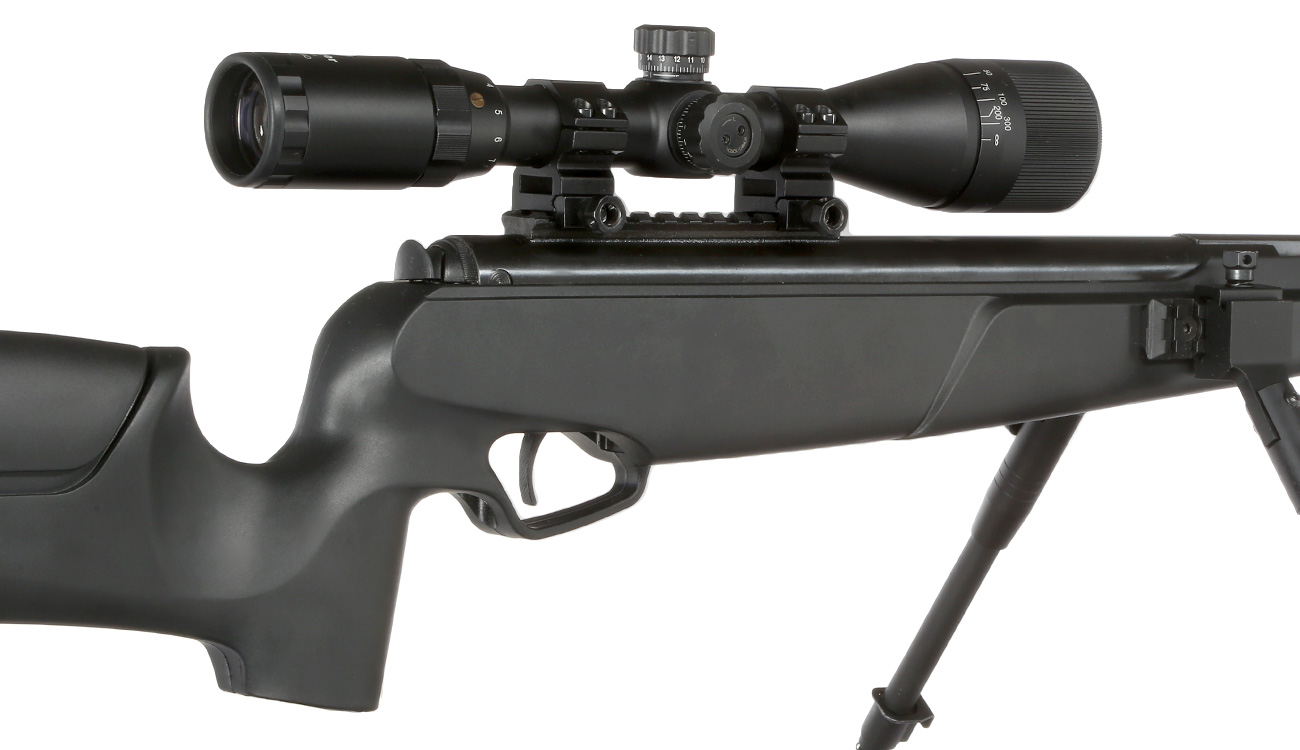 Stoeger Luftgewehr ATAC II Combo 4,5 mm schwarz mit Zweibein und Zielfernrohr 3-9x40 AO Mil-Dot Bild 1