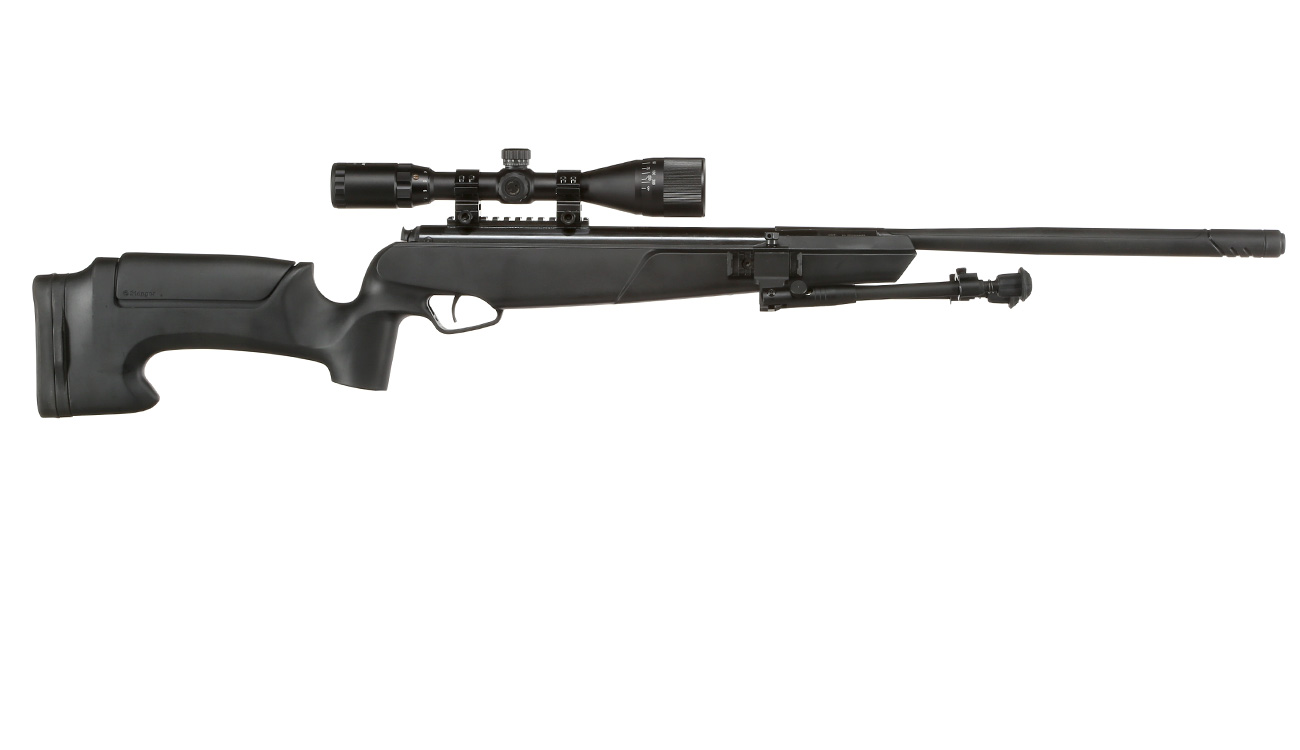 Stoeger Luftgewehr ATAC II Combo 4,5 mm schwarz mit Zweibein und Zielfernrohr 3-9x40 AO Mil-Dot Bild 1