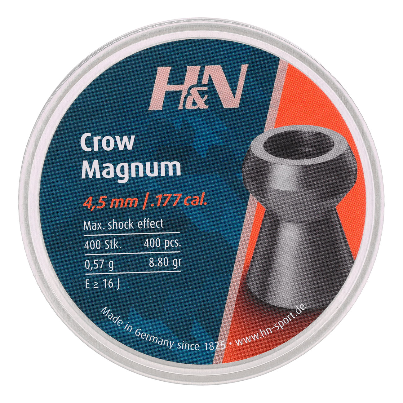H&N Diabolos Crow Magnum Hohlspitze 4,5 mm 400 Stck Bild 3