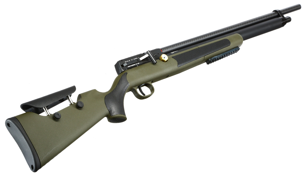 Diana XR200 PCP Pressluftgewehr Kal. 5,5 mm Diabolo mit 14-Schuss Magazin u. Twin-Shot-Tray oliv inkl. Waffenkoffer Bild 10