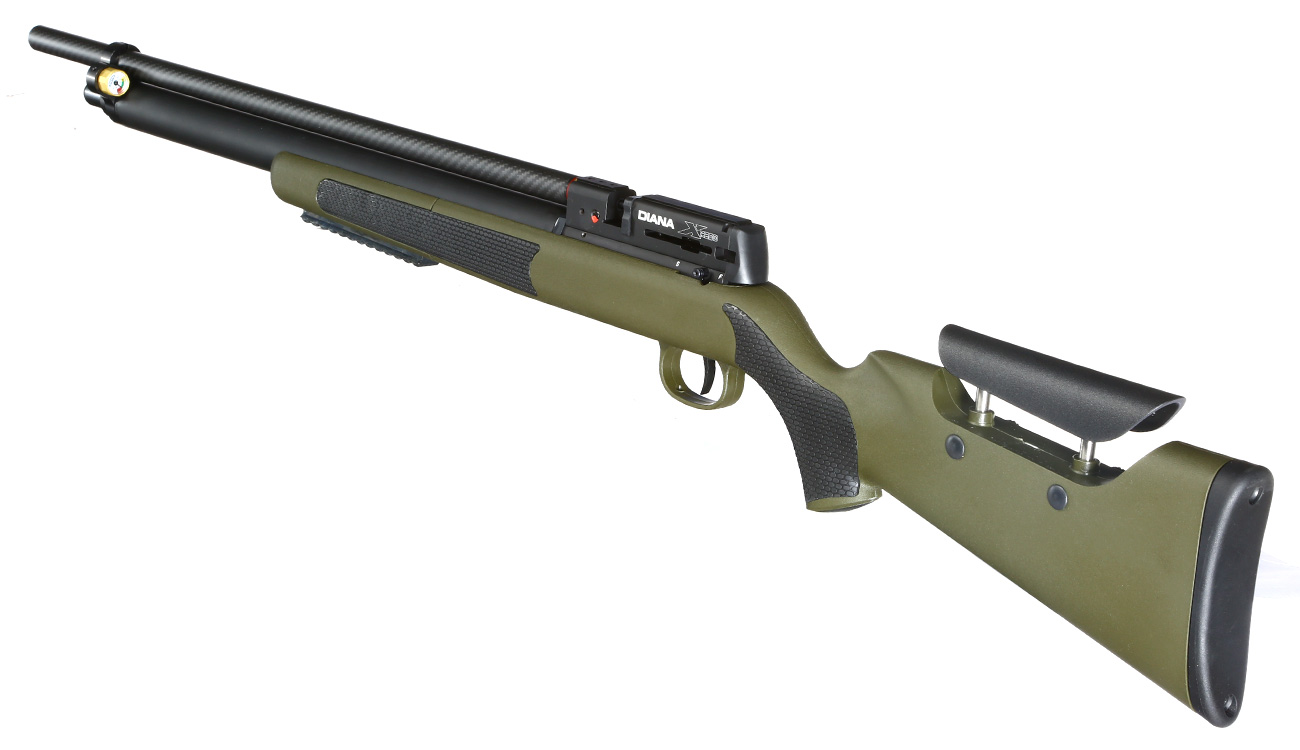 Diana XR200 PCP Pressluftgewehr Kal. 5,5 mm Diabolo OD Green mehrschssig inkl. Waffenkoffer Bild 2