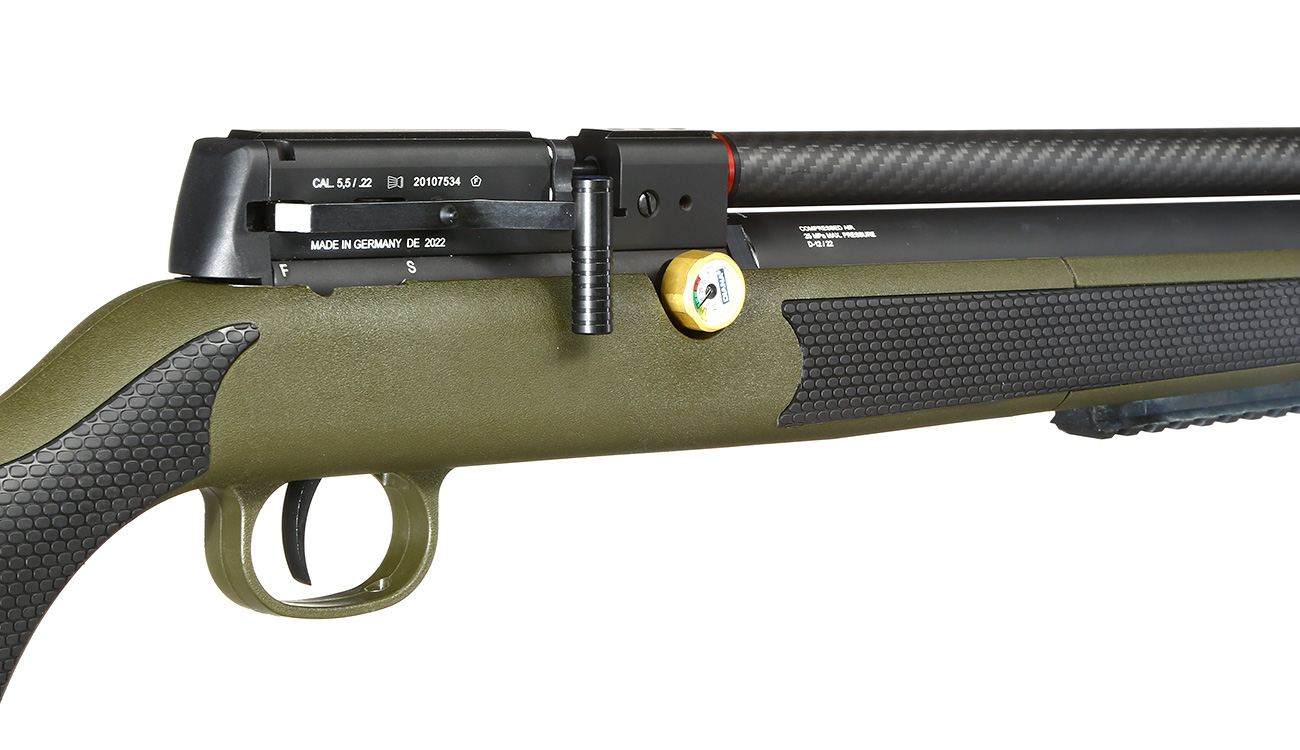 Diana XR200 PCP Pressluftgewehr Kal. 5,5 mm Diabolo mit 14-Schuss Magazin u. Twin-Shot-Tray oliv inkl. Waffenkoffer Bild 6