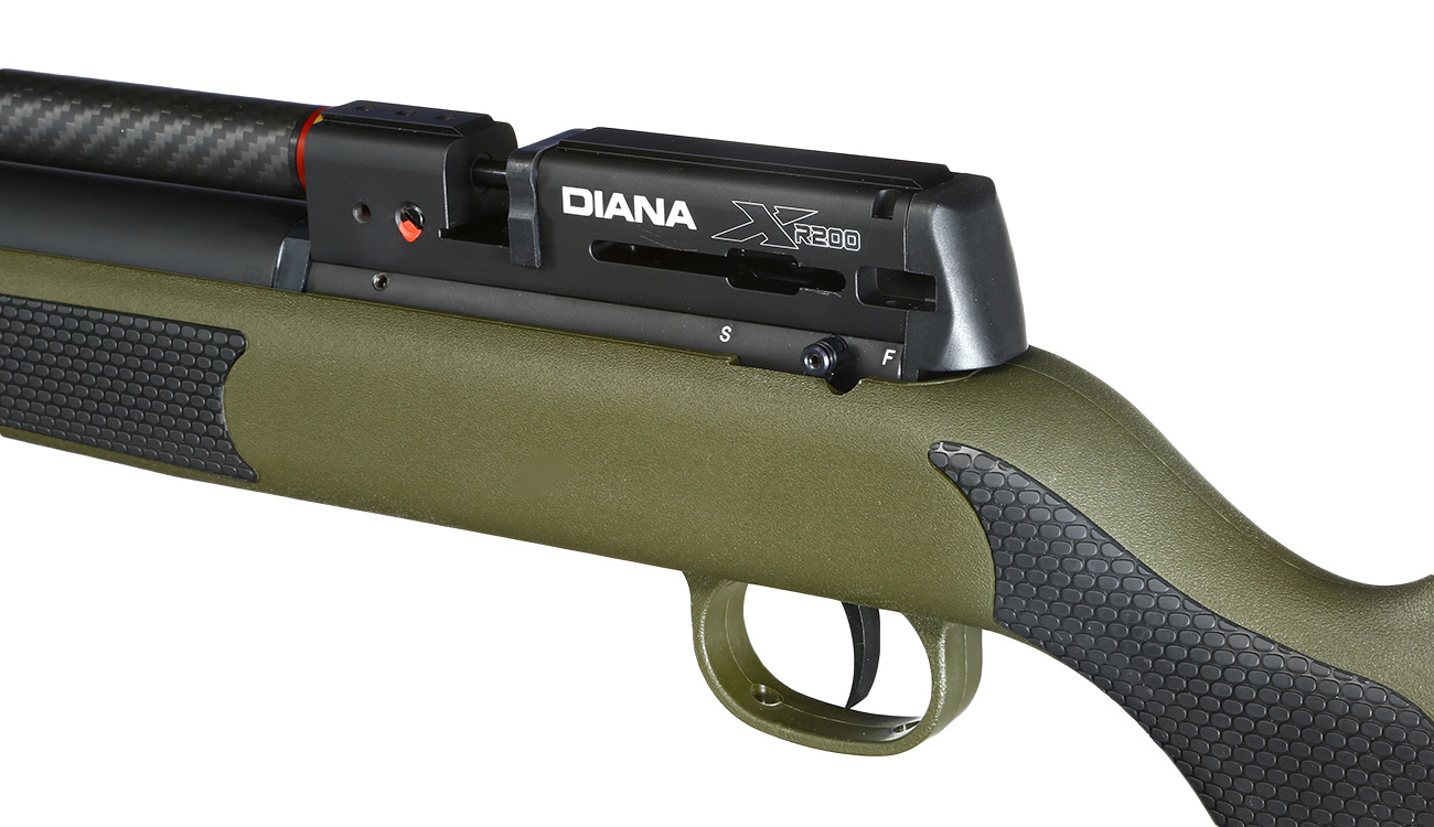 Diana XR200 PCP Pressluftgewehr Kal. 5,5 mm Diabolo mit 14-Schuss Magazin u. Twin-Shot-Tray oliv inkl. Waffenkoffer Bild 9