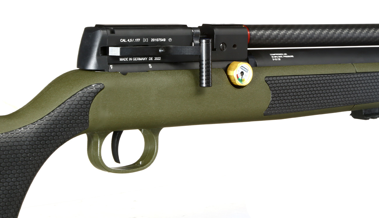 Diana XR200 PCP Pressluftgewehr Kal. 4,5 mm Diabolo mit 14-Schuss Magazin u. Twin-Shot-Tray oliv inkl. Waffenkoffer Bild 6