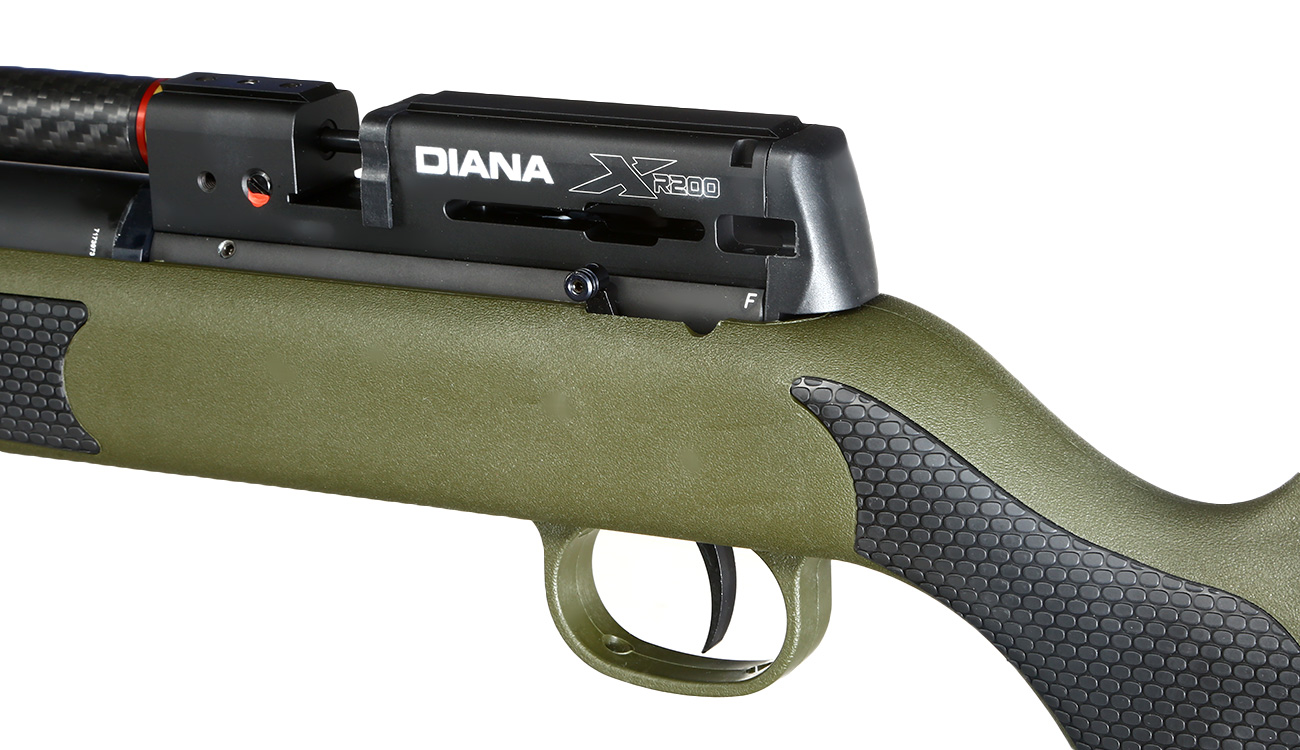 Diana XR200 PCP Pressluftgewehr Kal. 4,5 mm Diabolo mit 14-Schuss Magazin u. Twin-Shot-Tray oliv inkl. Waffenkoffer Bild 9