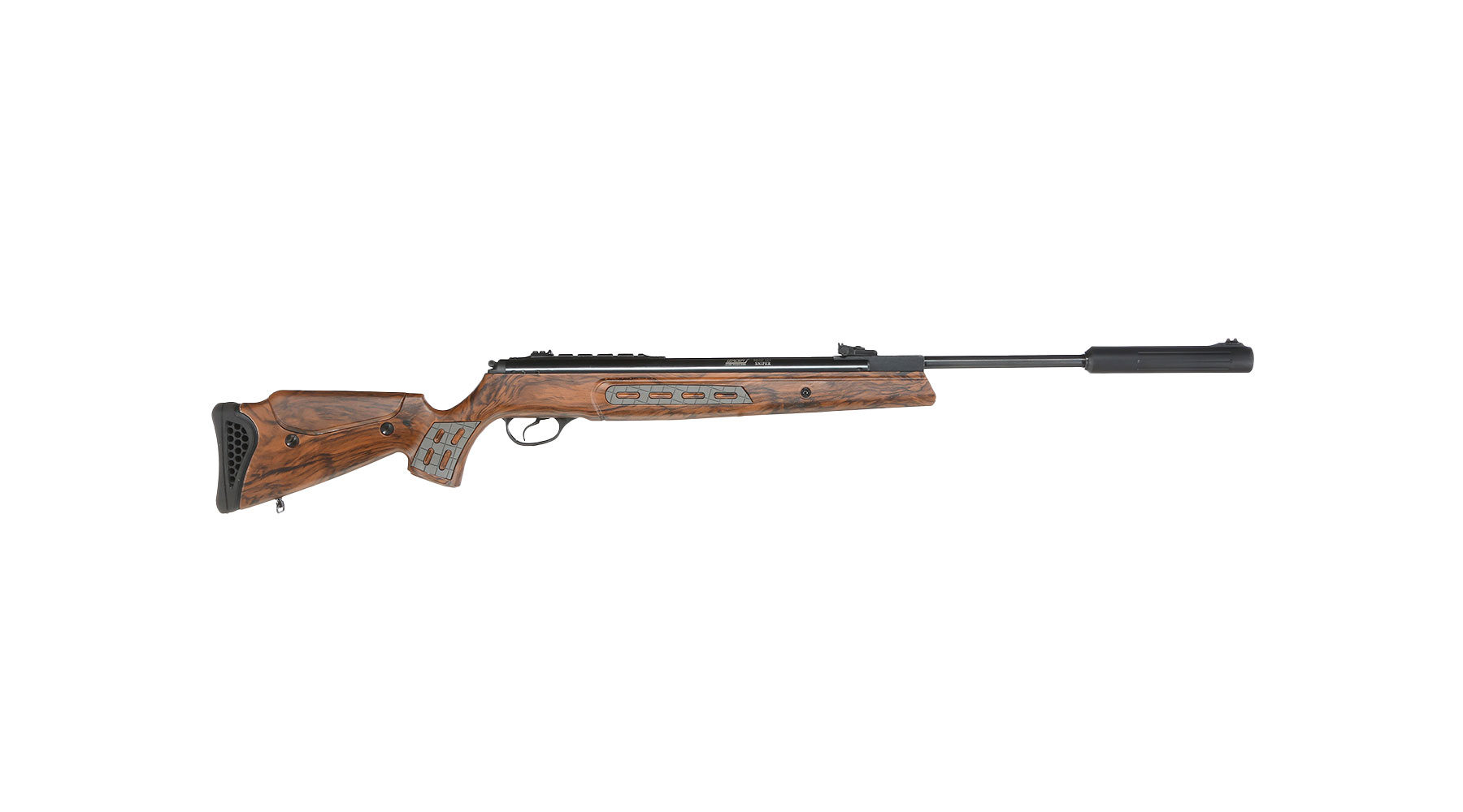 Hatsan 125 Sniper Knicklauf Luftgewehr Kal. 4,5 mm Diabolo Walnuss Camo inkl. Zweibein und Tragegurt Bild 4