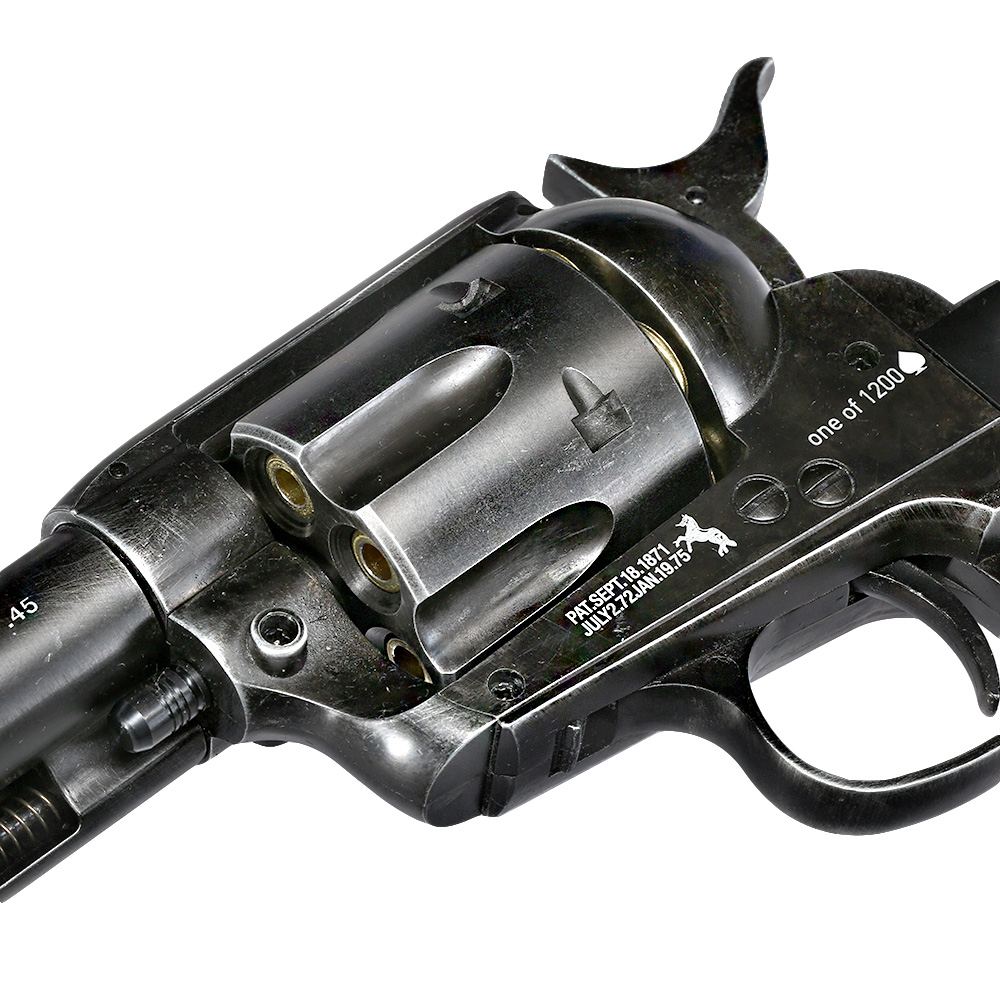 Colt SAA 45 Double Aces Duel Set CO2 Revolver 4,5mm BB Antik-Finish inkl. Pokerkarten und Ladehlsen limitiert Bild 1