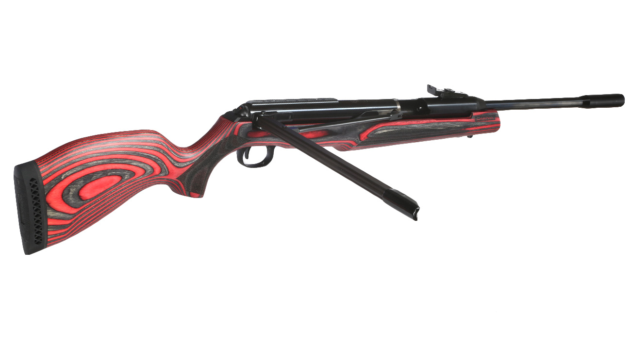 Diana 54 Airking Pro Luftgewehr Kal. 4,5mm Diabolo Seitenspanner Holzschaft Laminated rot/schwarz Bild 11