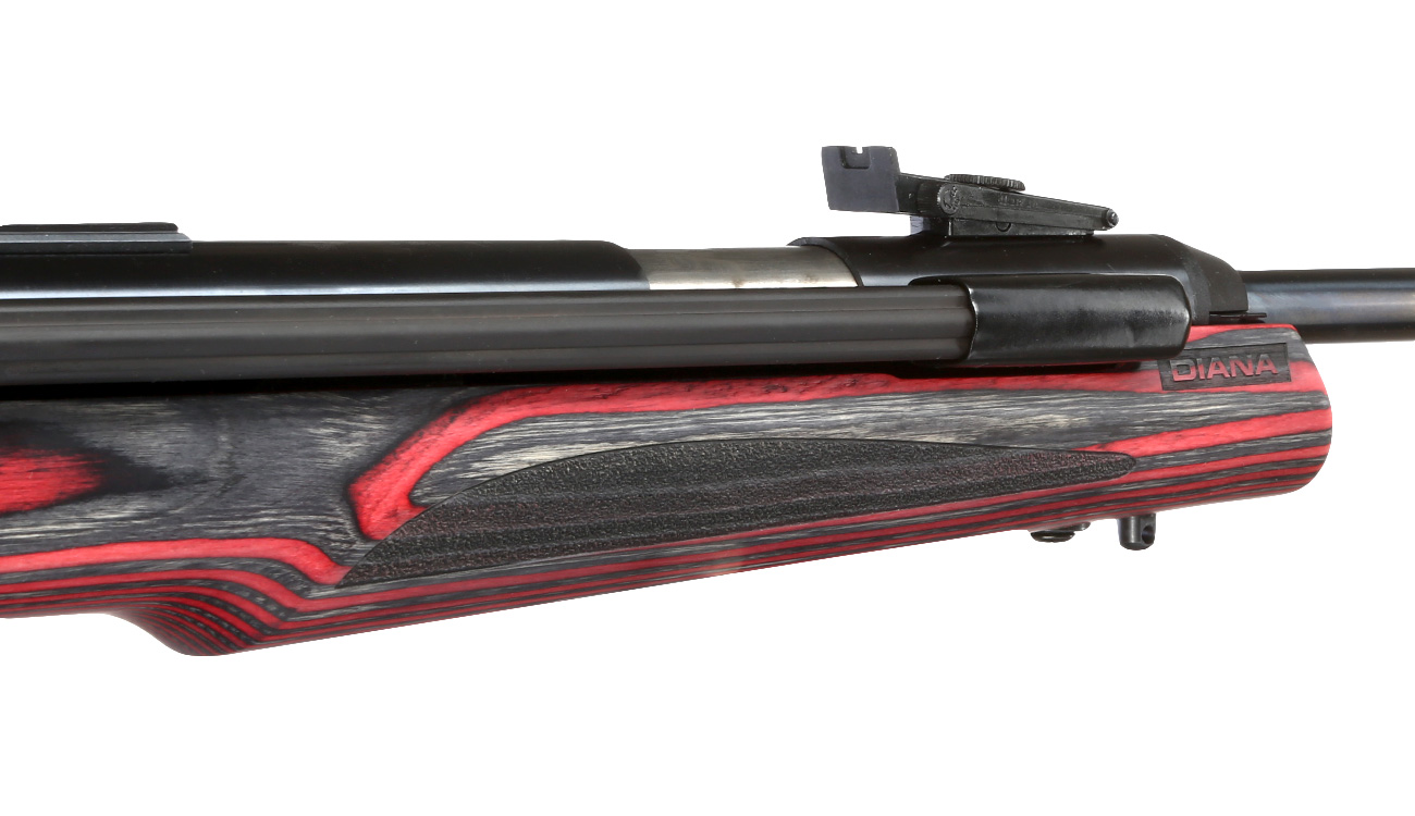 Diana 54 Airking Pro Luftgewehr Kal. 4,5mm Diabolo Seitenspanner Holzschaft Laminated rot/schwarz Bild 6